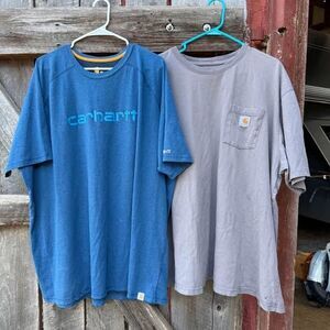 Lot of 2 Mens 3XL Carhartt Shirts Force and K87